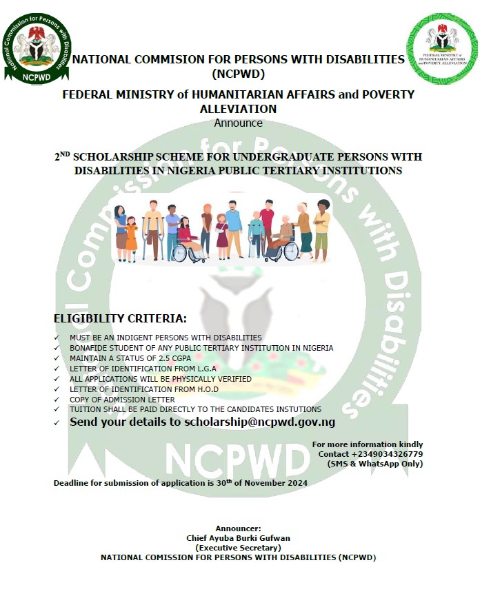 Scholarship Scheme for Persons with Disabilities
