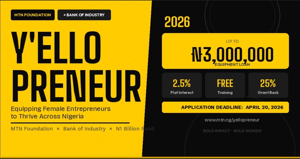 MTN Y'ellopreneur 2026