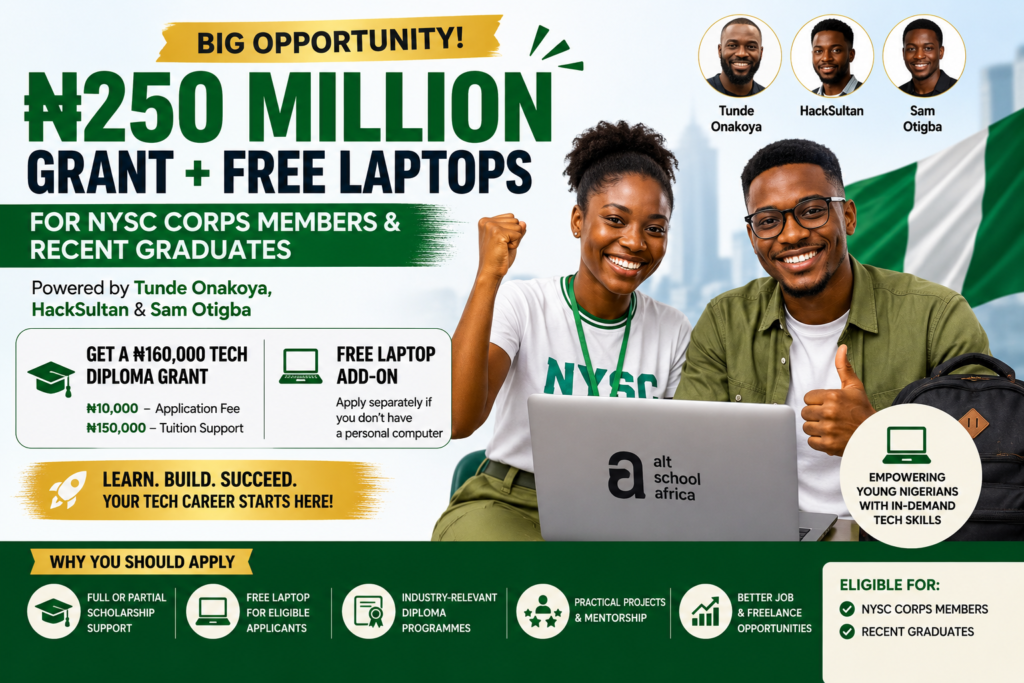 ₦250 Million Grant with Free Laptops