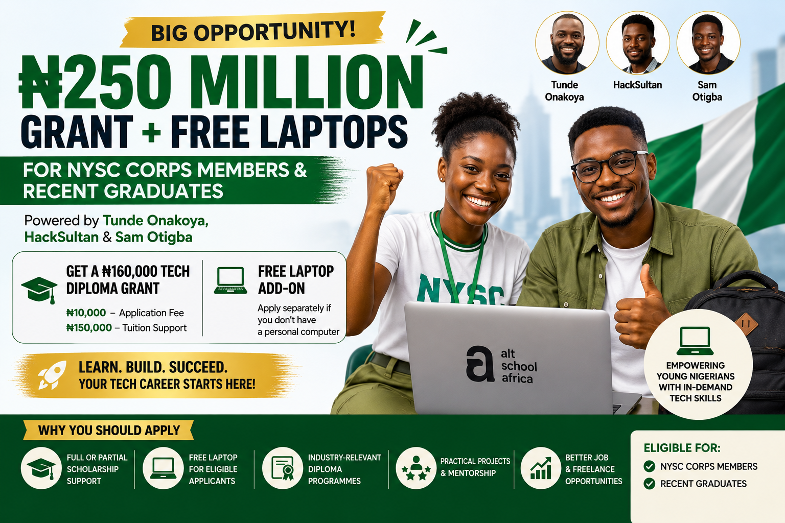 ₦250 Million Grant with Free Laptops