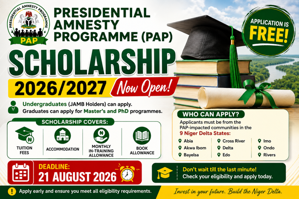 PAP Scholarship 2026/2027